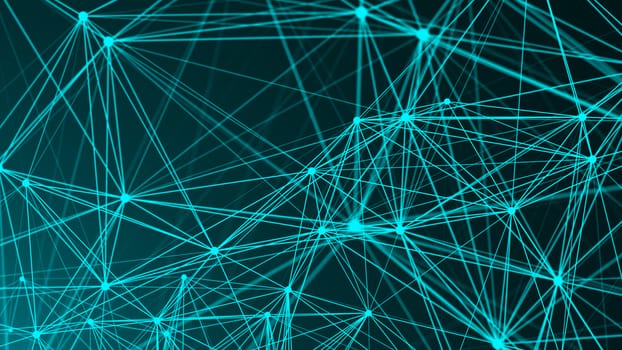 Abstract connection dots. Technology background. Network concept. 3d rendering