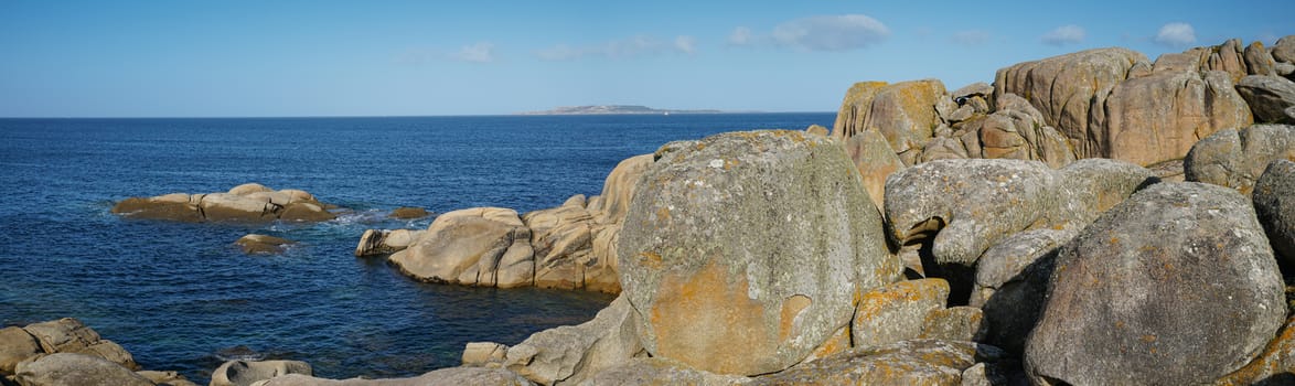 Beautiful landscape of Galicia, coastline close to O Grove, Spain, Europe