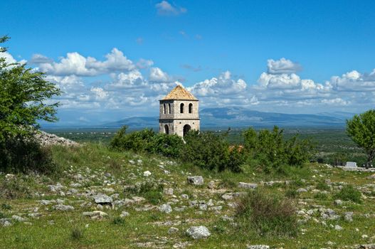 Church tower on Bribir fortress, Dalmatia