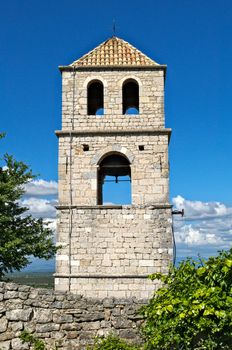 Church tower on Bribir fortress, Dalmatia