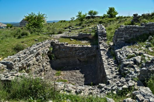 Remains on Bribir fortress, Dalmatia