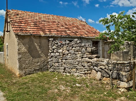 Mediterranean style house made from stone