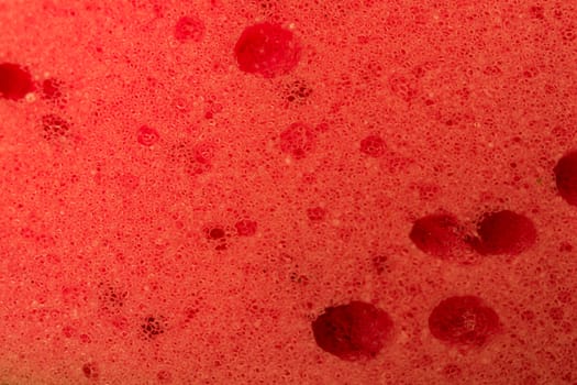 orange sponge bath macro shooting bubbles texture