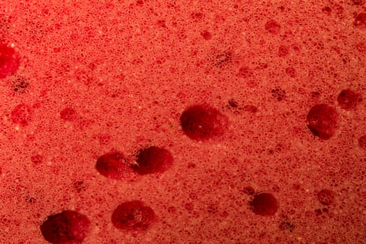 orange sponge bath macro shooting bubbles texture