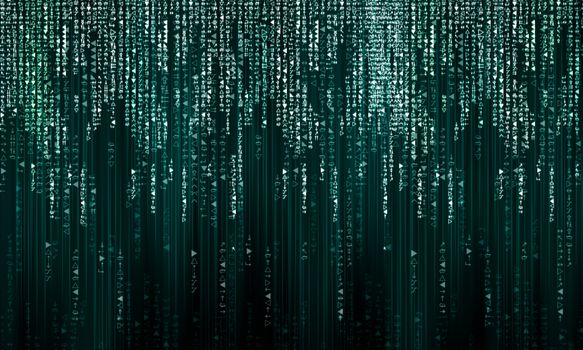 Background image with characters representing security concept