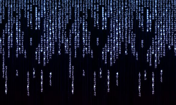 Background image with characters representing security concept