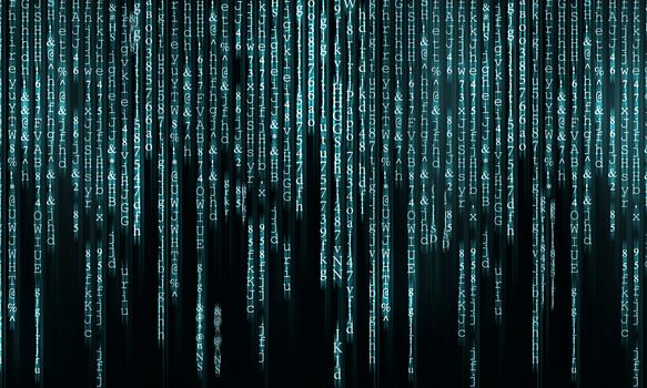 Background image with characters representing security concept