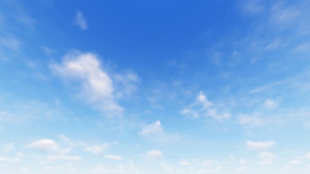 Cloudy blue sky abstract background, blue sky background with tiny clouds, 3d illustration