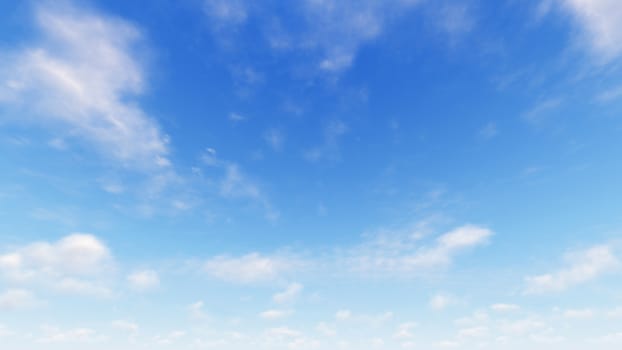 Cloudy blue sky abstract background, blue sky background with tiny clouds, 3d illustration