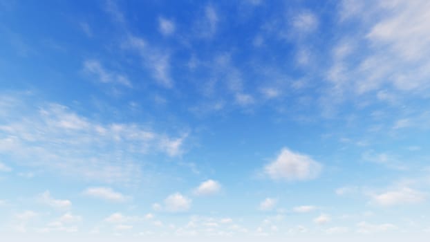 Cloudy blue sky abstract background, blue sky background with tiny clouds, 3d illustration