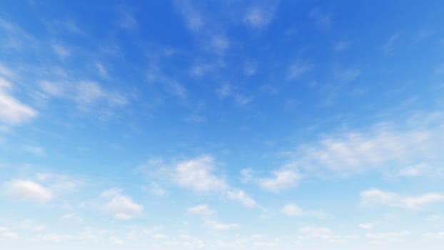 Cloudy blue sky abstract background, blue sky background with tiny clouds, 3d illustration