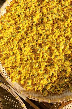 Dried chrysanthemum flowers
