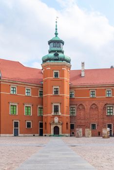 Warsaw Old Town, the Royal Castle courtyard, Warsaw, Poland