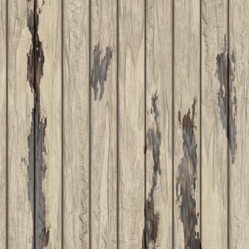 Old white wood texture background - Illustration