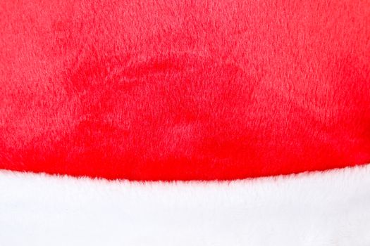 texture of white and red fur ,Christmas color, use for holiday background