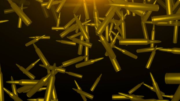 Abstract background with bullets. Digital illustration. 3d rendering