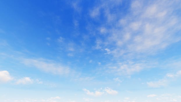 Cloudy blue sky abstract background, blue sky background with tiny clouds, 3d illustration