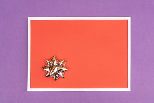 decorative bow  on a colored background