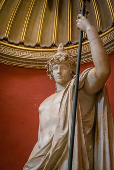 Roman soldier statue in the Vatican in Rome