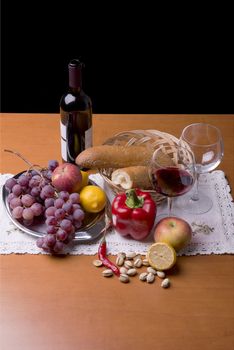 fruits and vegetables on the table