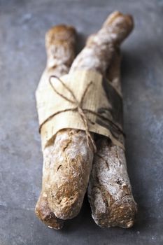 close up of rustic artisan bread