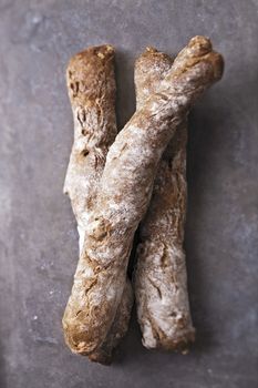 close up of rustic artisan bread