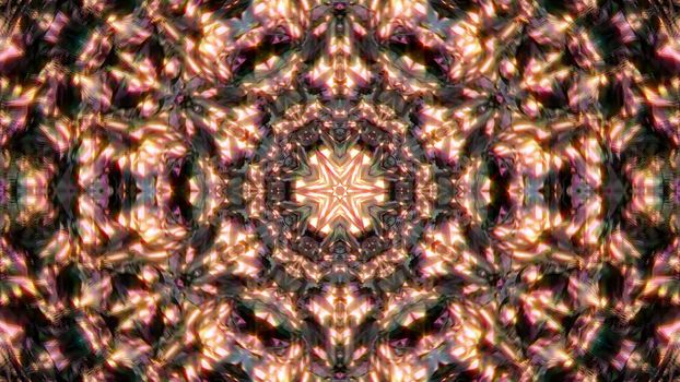 Abstract background with diamond kaleidoscope. 3d rendering