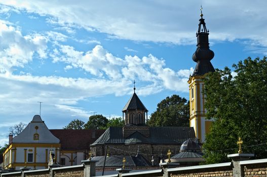 View on Monastery complex Privina Glava, Sid, Serbia