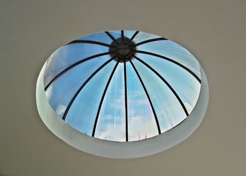 Small transparent dome with look at sky