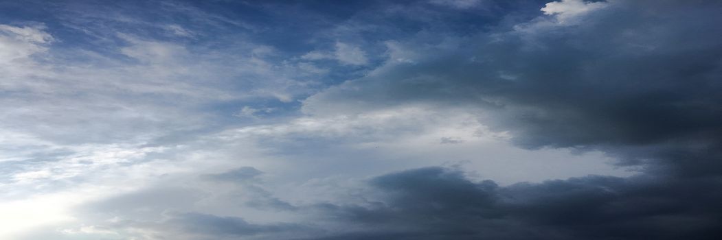 beautiful blue sky with clouds background.Sky with clouds weather nature cloud blue.Blue sky with clouds and sun