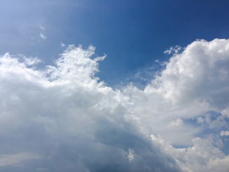 beautiful blue sky with clouds background.Sky with clouds weather nature cloud blue.Blue sky with clouds and sun