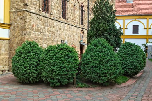 Small garden around monastery Privina Glava, Serbia