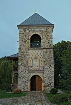 Stone tower at monastery Hopovo, Serbia