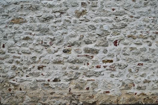 Stone wall pattern texture, white and gray