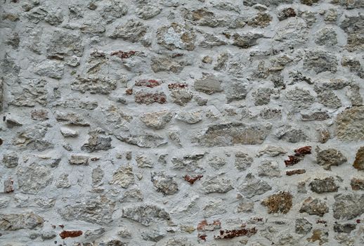 Stone wall pattern texture, white and gray