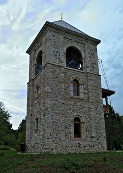 Stone tower at monastery Hopovo, Serbia