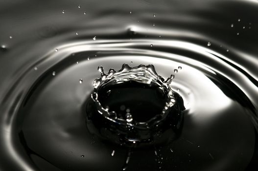 a drop that falls into the water