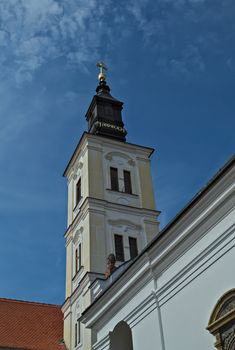 Tower of main church in monastery Krusedol, Serbia