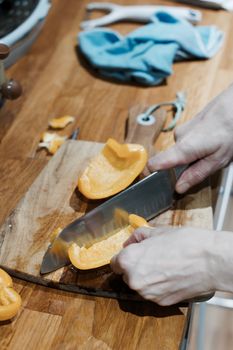 Fresh and tasty vegetables in the kitchen. Vegetarian food concept.