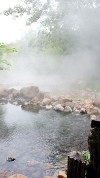 Tha Pai Natural Hot spring at mae hong son province, Thailand