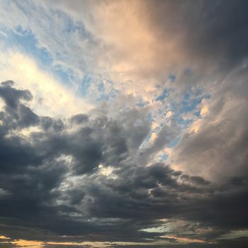 beautiful blue sky with clouds background.Sky with clouds weather nature cloud blue.Blue sky with clouds and sun