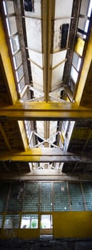 ruins of a very heavily polluted industrial factory, industrial series