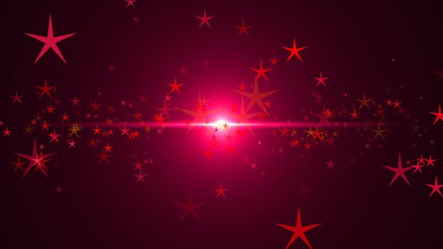 Abstract background with stars. Digital illustration. 3d rendering