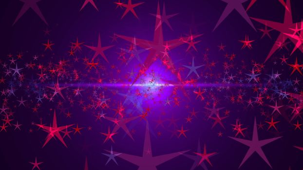 Abstract background with stars. Digital illustration. 3d rendering