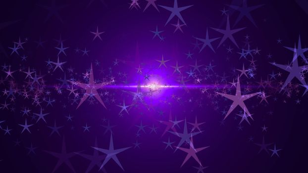 Abstract background with stars. Digital illustration. 3d rendering