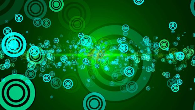 Abstract background with circles stroke. Digital illustration. 3d rendering