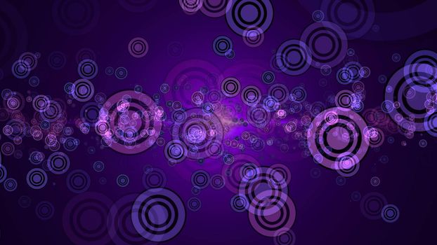 Abstract background with circles stroke. Digital illustration. 3d rendering