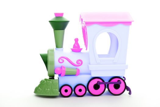 Baby Colours Toy train studio quality white background