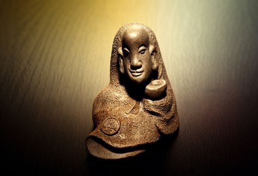Chinese Ceramic Monk Figure studio