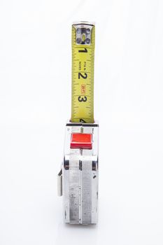 construction mesuring tape set at a length of four inch